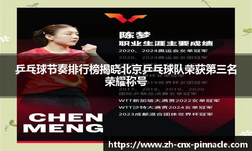 乒乓球节奏排行榜揭晓北京乒乓球队荣获第三名荣耀称号